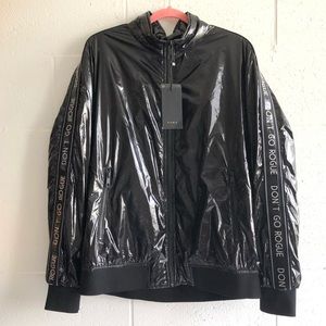Zara Men’s Black  Jacket/Latex/Plastic